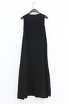 Marc le bihan double stitching long skirt 2180 black